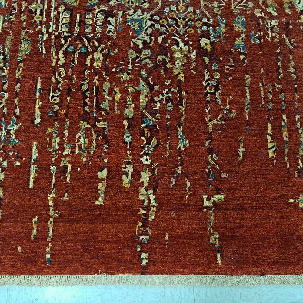 9x12 Rugs Floral Rugs Anatolian Transitional Rug Anatolian Rug Indian Rugs - Picture 4 of 9